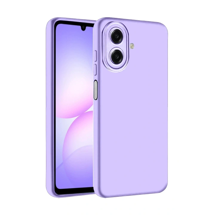 BFS Samsung Galaxy A07 Nano içi Kadife Silikon - Lila