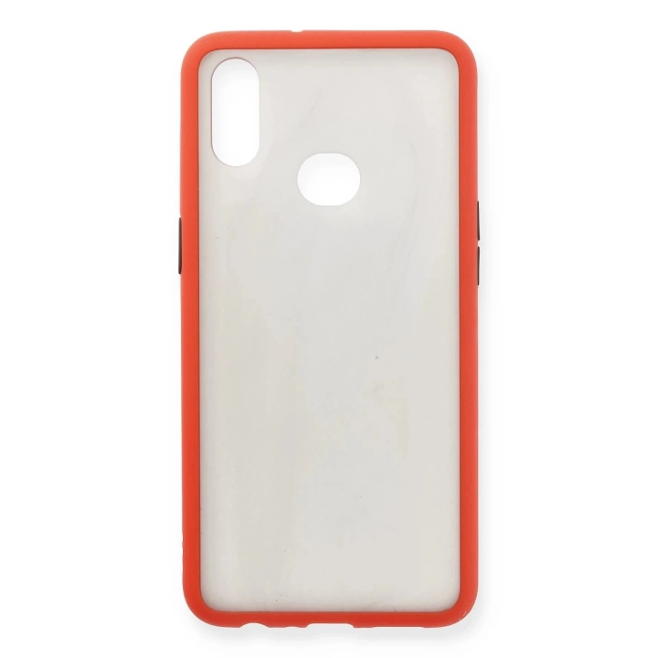 BFS  Samsung Galaxy A10S Kılıf Montreal Silikon Kapak - Kırmızı