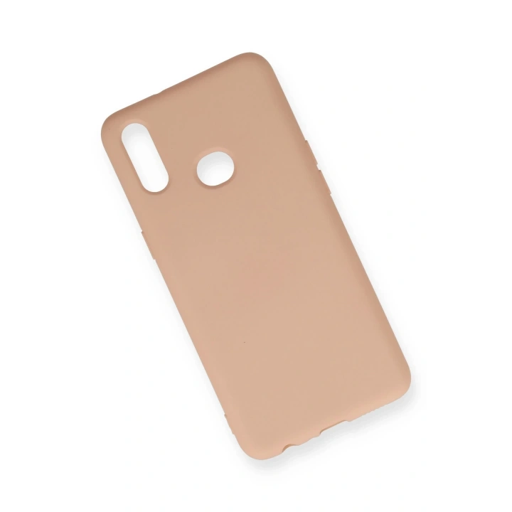 BFS  Samsung Galaxy A10S Kılıf Nano içi Kadife Silikon - Pudra