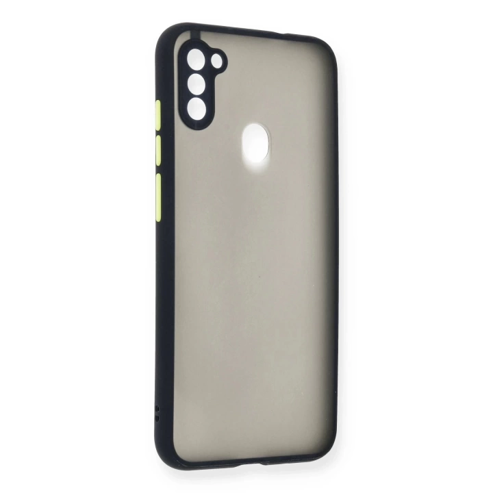 BFS  Samsung Galaxy A11 Kılıf Montreal Silikon Kapak - Lacivert