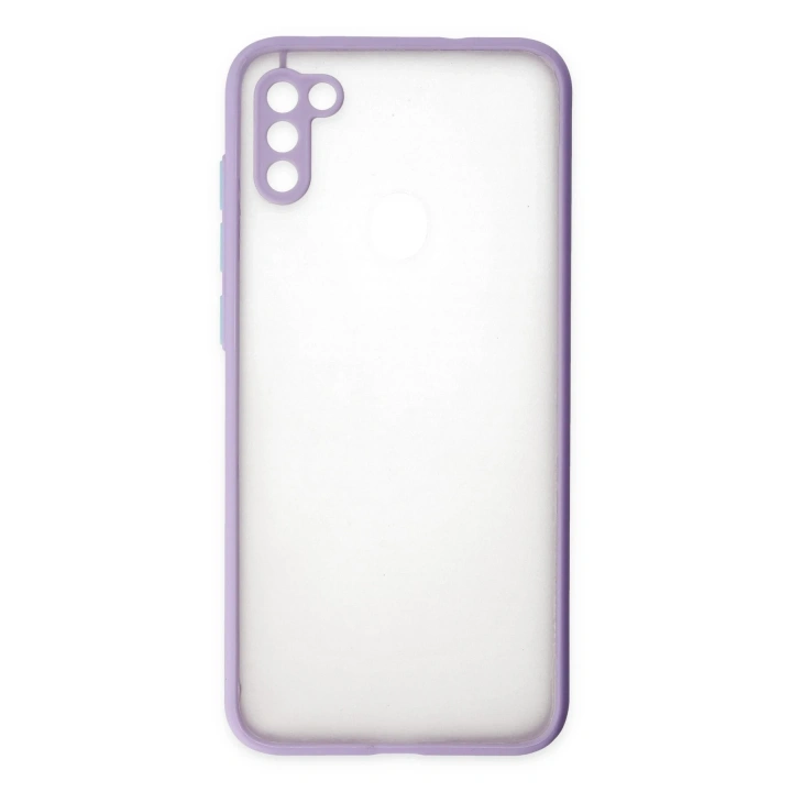 BFS  Samsung Galaxy A11 Kılıf Montreal Silikon Kapak - Mor