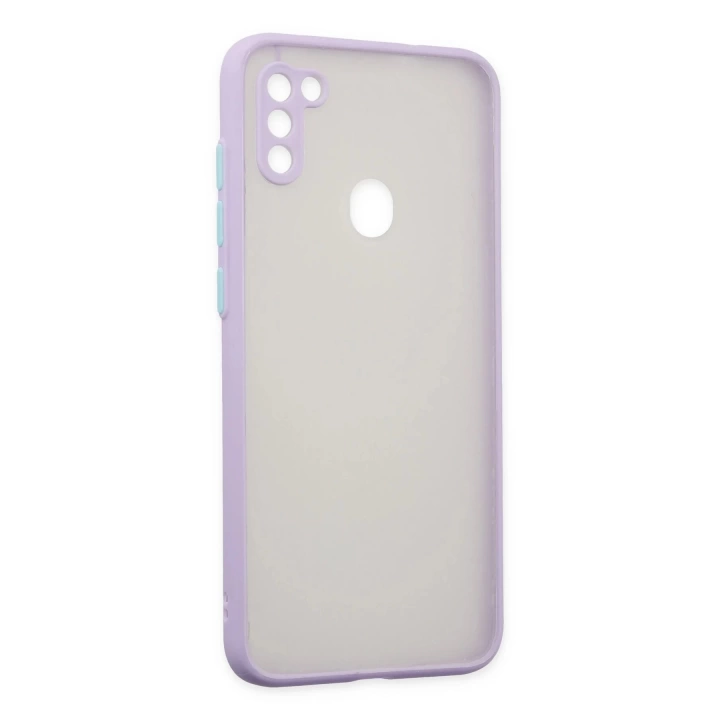 BFS  Samsung Galaxy A11 Kılıf Montreal Silikon Kapak - Mor