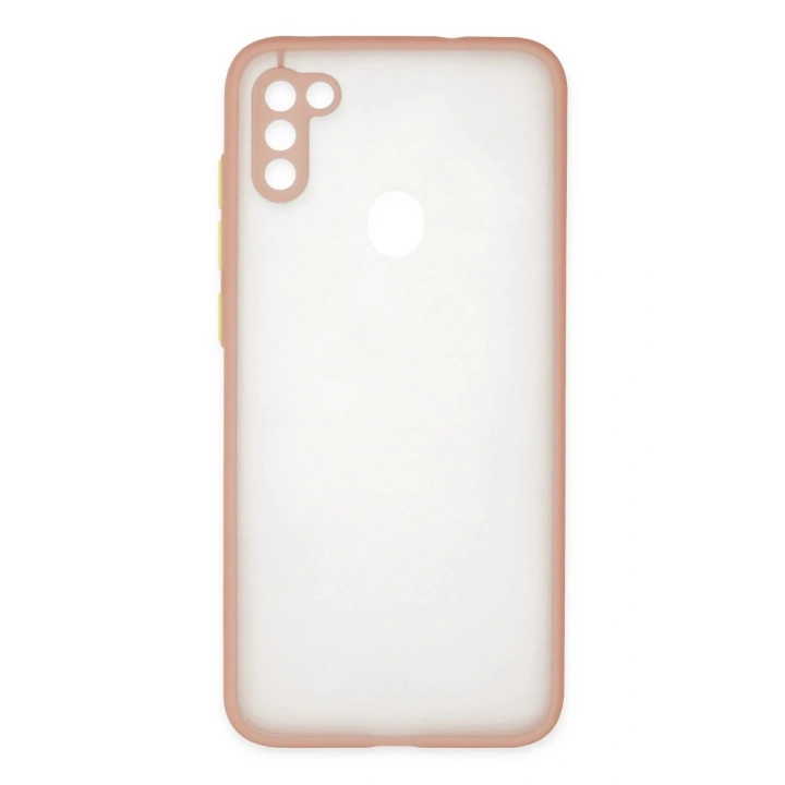 BFS  Samsung Galaxy A11 Kılıf Montreal Silikon Kapak - Pembe