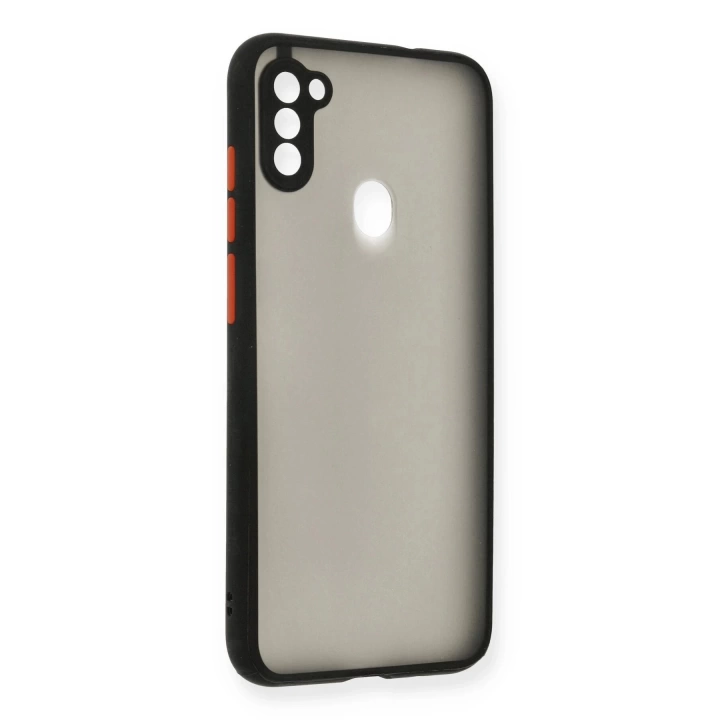 BFS  Samsung Galaxy A11 Kılıf Montreal Silikon Kapak - Siyah