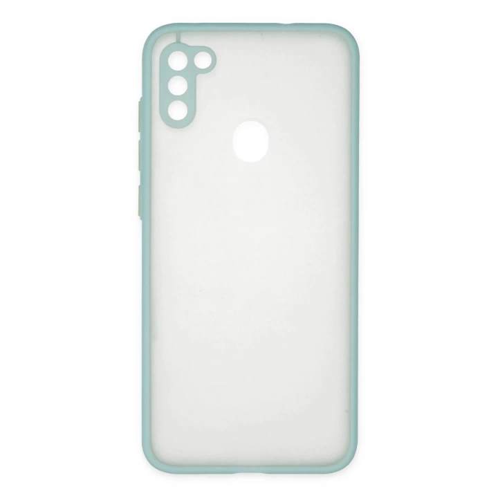 BFS  Samsung Galaxy A11 Kılıf Montreal Silikon Kapak - Turkuaz