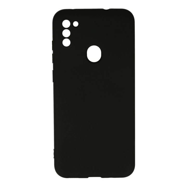 BFS  Samsung Galaxy A11 Kılıf Nano içi Kadife Silikon - Siyah