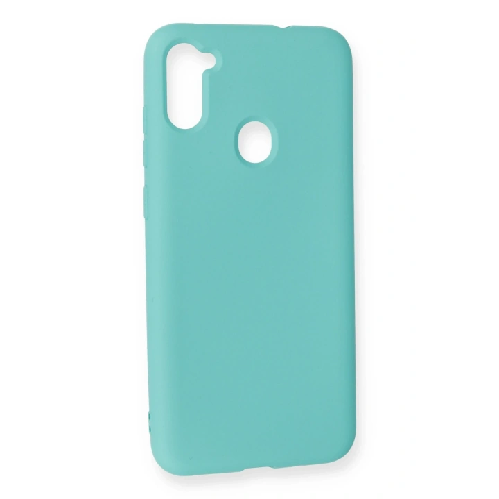 BFS  Samsung Galaxy A11 Kılıf Nano içi Kadife Silikon - Turkuaz