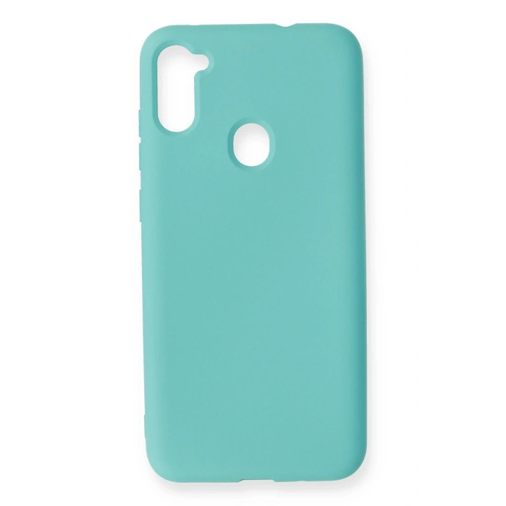 BFS  Samsung Galaxy A11 Kılıf Nano içi Kadife Silikon - Turkuaz