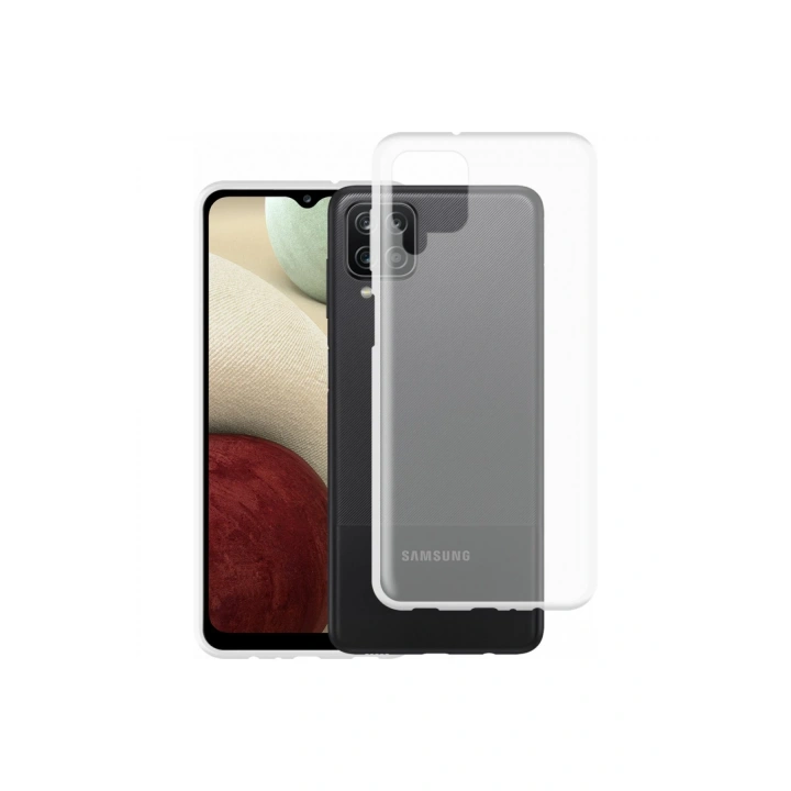 BFS  Samsung Galaxy A12 Kılıf Lüx Şeffaf Silikon