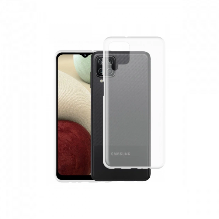 BFS  Samsung Galaxy A12 Kılıf Lüx Şeffaf Silikon