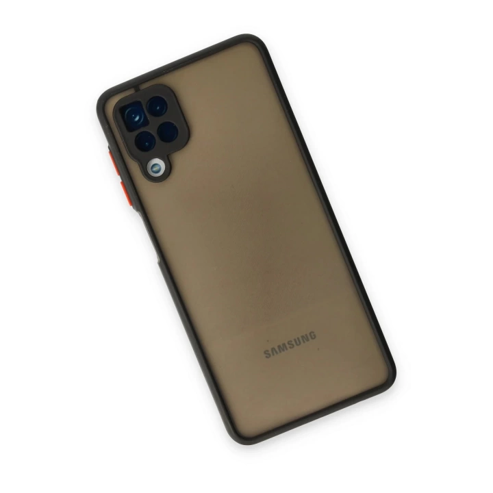 BFS  Samsung Galaxy A12 Kılıf Montreal Silikon Kapak - Siyah