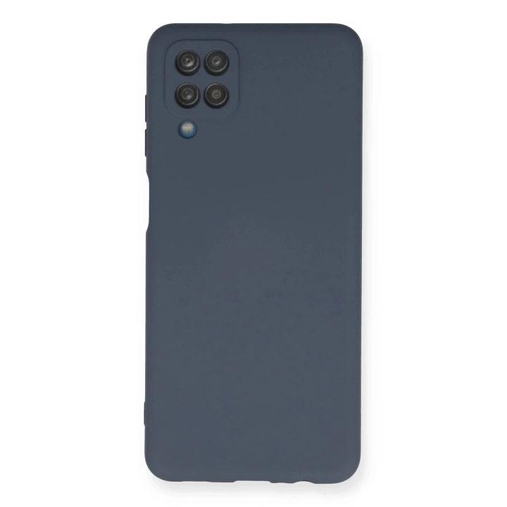 BFS  Samsung Galaxy A12 Kılıf Nano içi Kadife Silikon - Gri