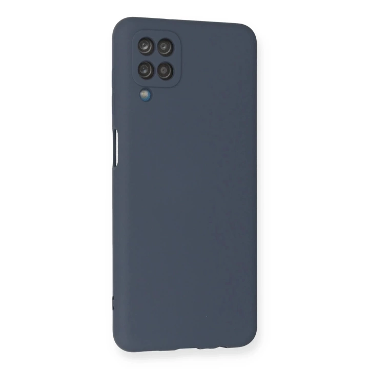 BFS  Samsung Galaxy A12 Kılıf Nano içi Kadife Silikon - Gri