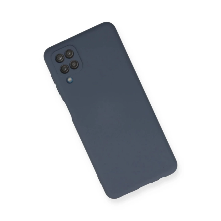 BFS  Samsung Galaxy A12 Kılıf Nano içi Kadife Silikon - Gri
