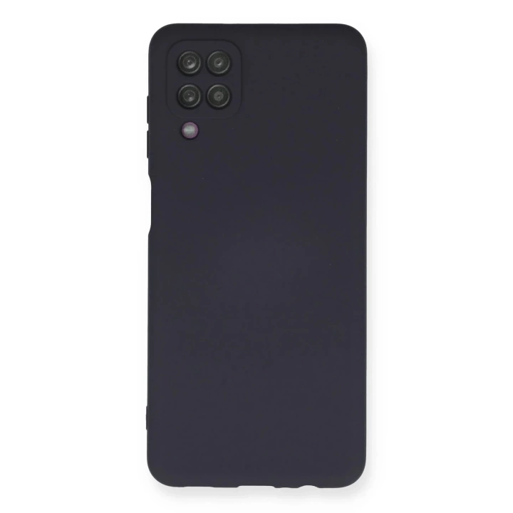 BFS  Samsung Galaxy A12 Kılıf Nano içi Kadife Silikon - Lacivert