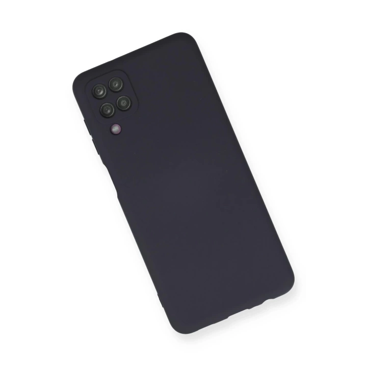 BFS  Samsung Galaxy A12 Kılıf Nano içi Kadife Silikon - Lacivert