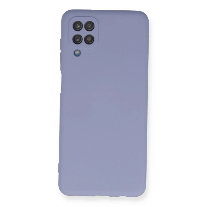 BFS  Samsung Galaxy A12 Kılıf Nano içi Kadife Silikon - Lila