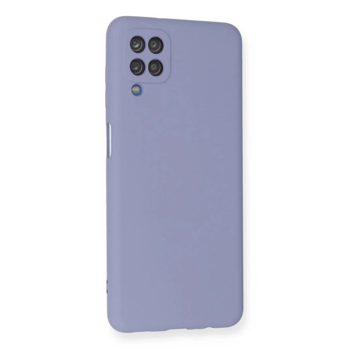 BFS  Samsung Galaxy A12 Kılıf Nano içi Kadife Silikon - Lila