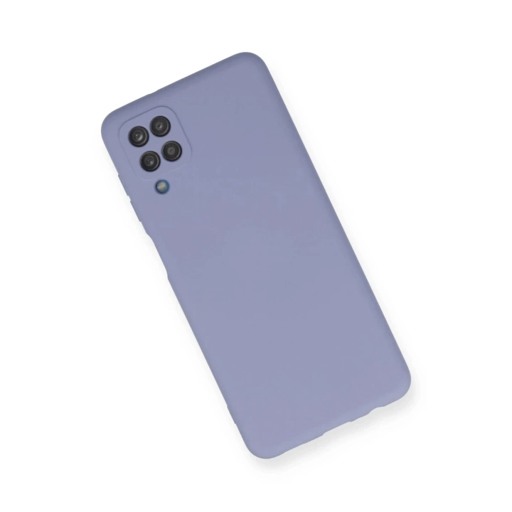 BFS  Samsung Galaxy A12 Kılıf Nano içi Kadife Silikon - Lila