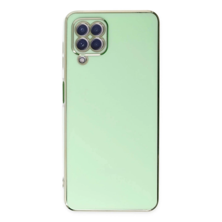 BFS  Samsung Galaxy A12 Kılıf Volet Silikon - Açık Yeşil
