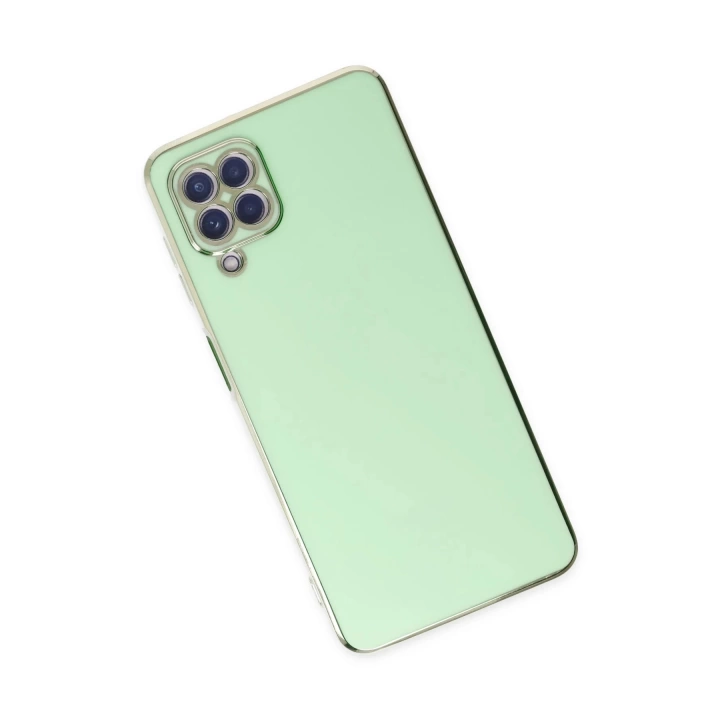 BFS  Samsung Galaxy A12 Kılıf Volet Silikon - Açık Yeşil