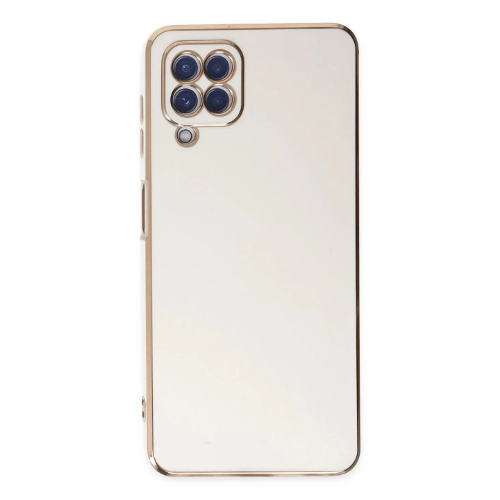 BFS  Samsung Galaxy A12 Kılıf Volet Silikon - Beyaz
