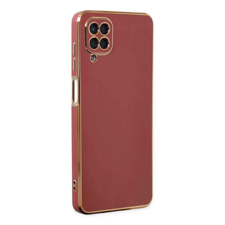 BFS  Samsung Galaxy A12 Kılıf Volet Silikon - Kırmızı