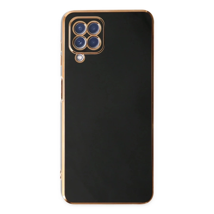 BFS  Samsung Galaxy A12 Kılıf Volet Silikon - Siyah
