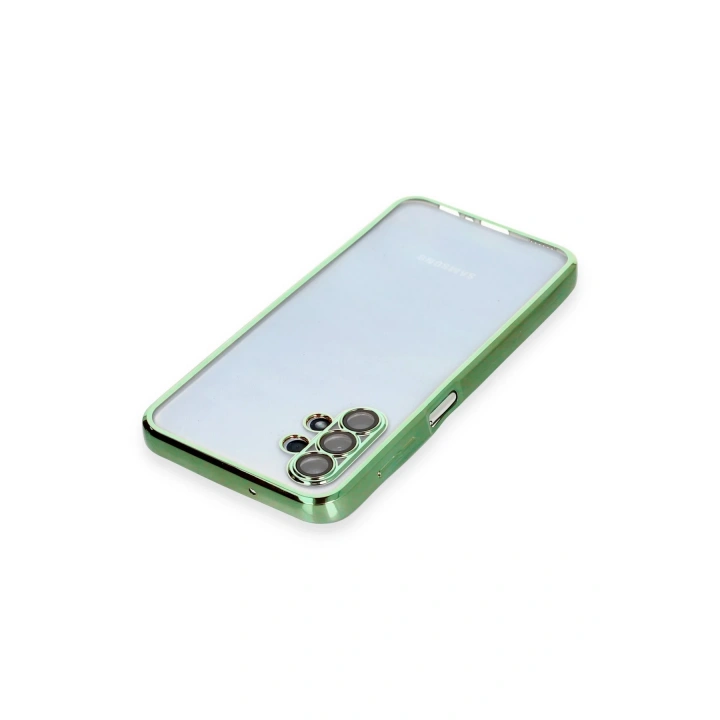 BFS  Samsung Galaxy A13 4G Kılıf  Lensli Silikon - Yeşil