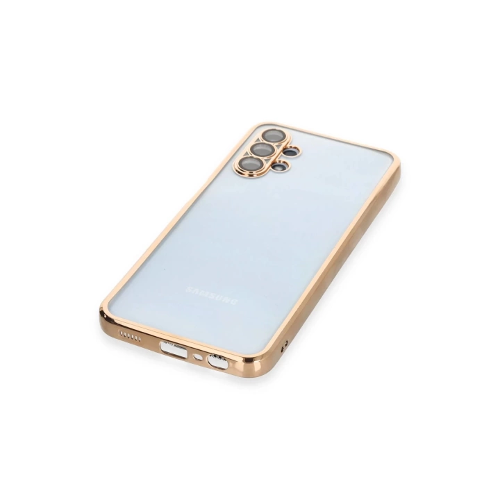 BFS  Samsung Galaxy A13 4G Kılıf Razer Lensli Silikon - Gold