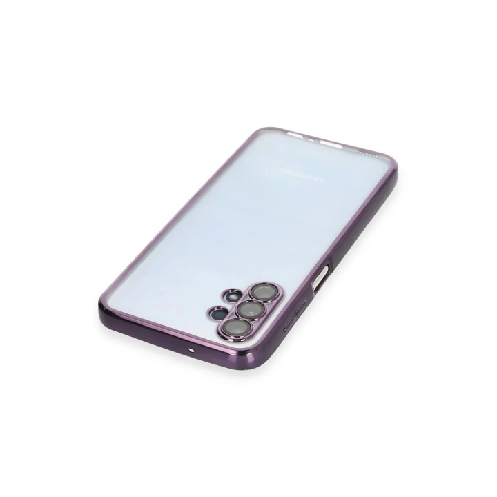 BFS  Samsung Galaxy A13 4G Kılıf Razer Lensli Silikon - Mor