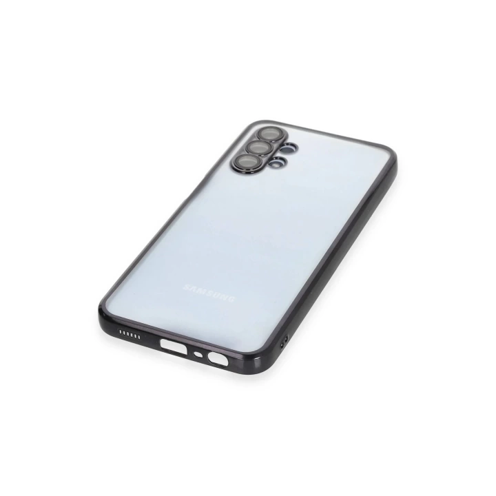 BFS  Samsung Galaxy A13 4G Kılıf Razer Lensli Silikon - Siyah