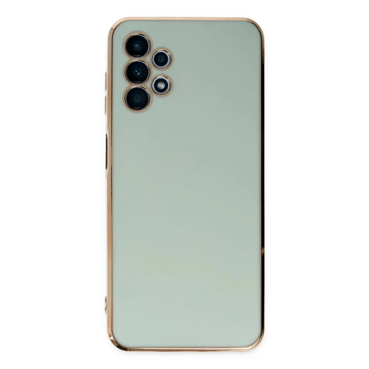 BFS  Samsung Galaxy A13 4G Kılıf Volet Silikon - Açık Yeşil