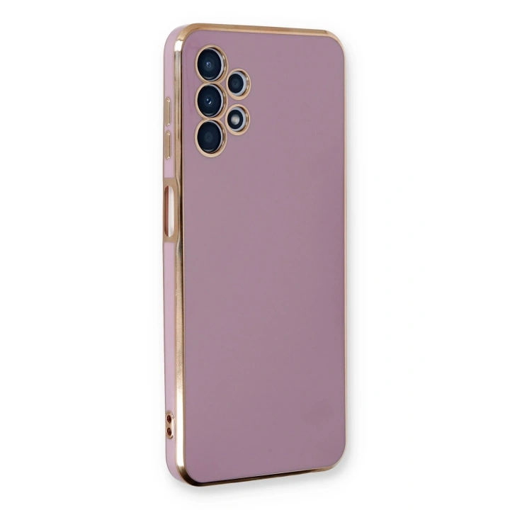 BFS  Samsung Galaxy A13 4G Kılıf Volet Silikon - Mor