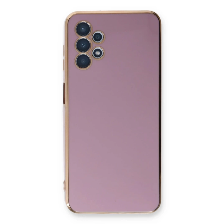 BFS  Samsung Galaxy A13 4G Kılıf Volet Silikon - Mor