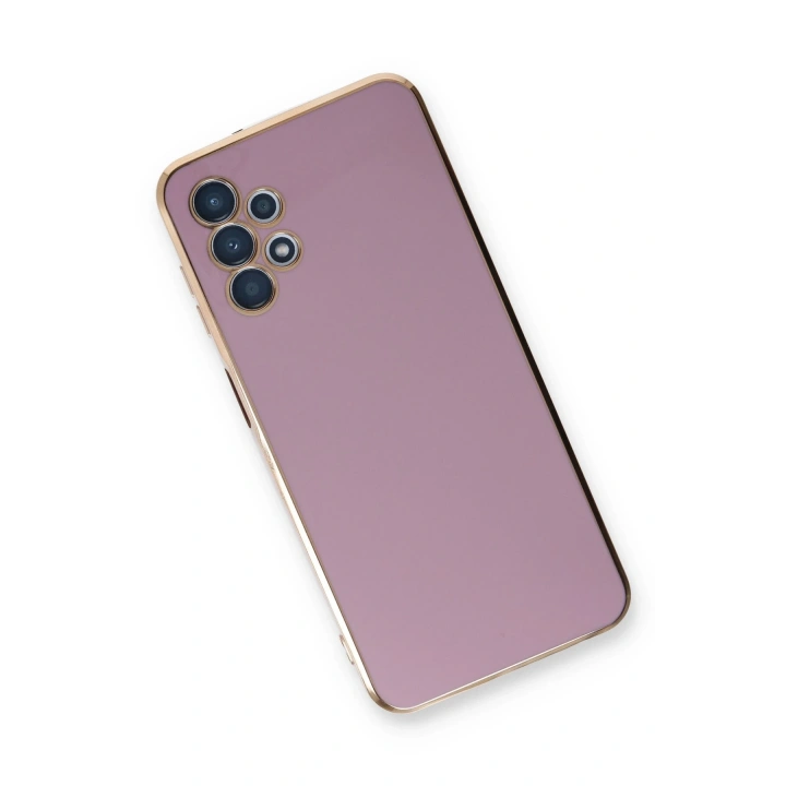 BFS  Samsung Galaxy A13 4G Kılıf Volet Silikon - Mor