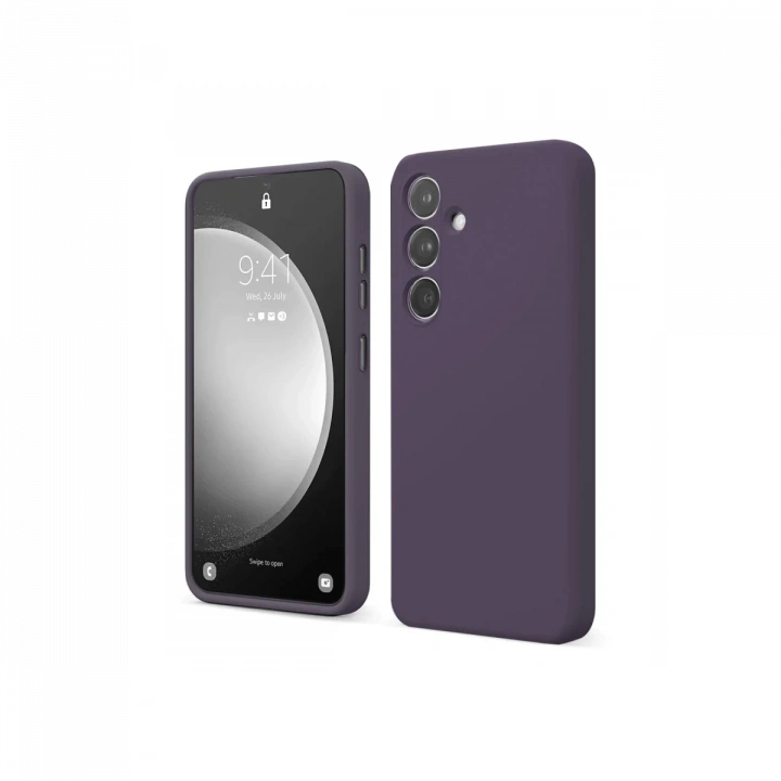 BFS  Samsung Galaxy A14 4G Kılıf First Silikon - Mor