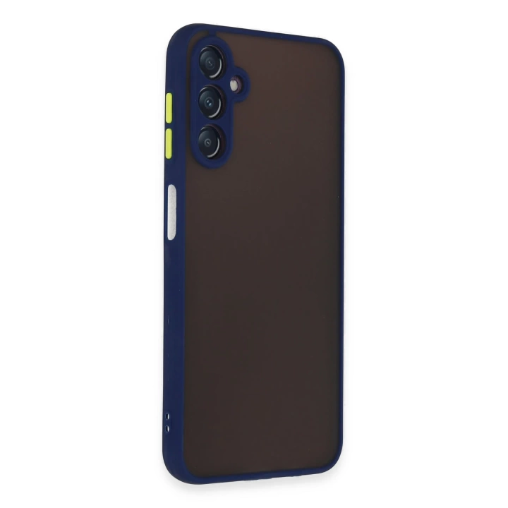 BFS  Samsung Galaxy A14 4G Kılıf Montreal Silikon Kapak - Lacivert