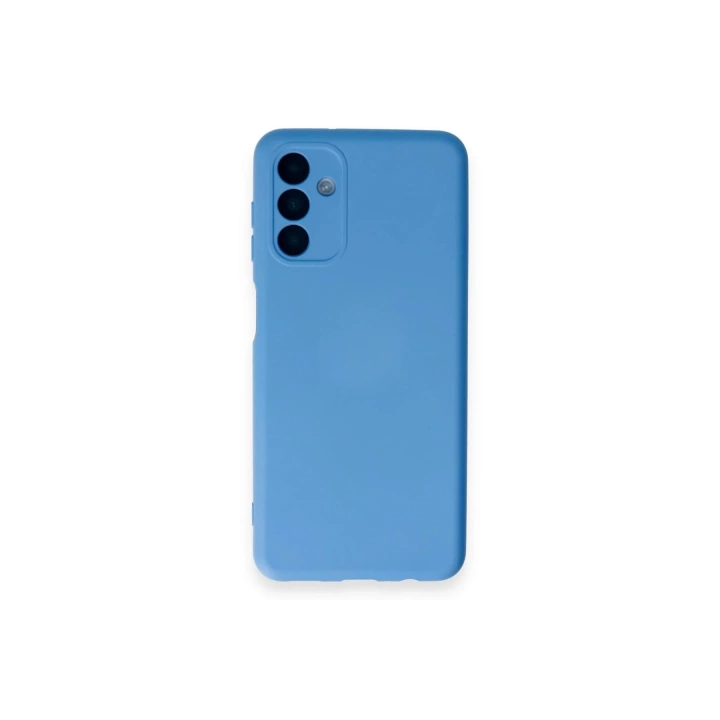 BFS Samsung Galaxy A14 4G Kılıf Nano içi Kadife Silikon - Mavi