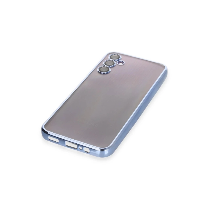 BFS  Samsung Galaxy A14 4G Kılıf Razer Lensli Silikon - Açık Mavi