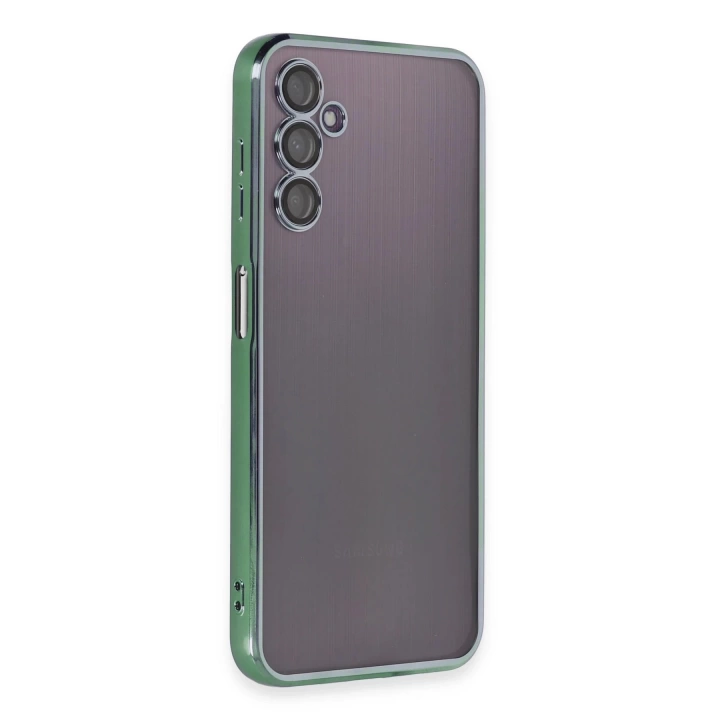 BFS  Samsung Galaxy A14 4G Kılıf Razer Lensli Silikon - Yeşil