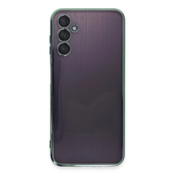 BFS  Samsung Galaxy A14 4G Kılıf Razer Lensli Silikon - Yeşil