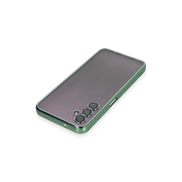 BFS  Samsung Galaxy A14 4G Kılıf Razer Lensli Silikon - Yeşil