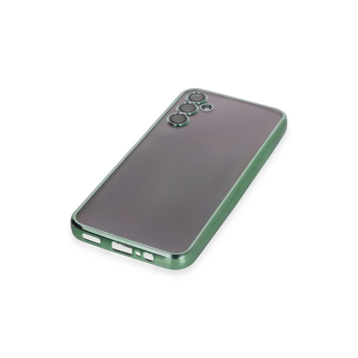 BFS  Samsung Galaxy A14 4G Kılıf Razer Lensli Silikon - Yeşil