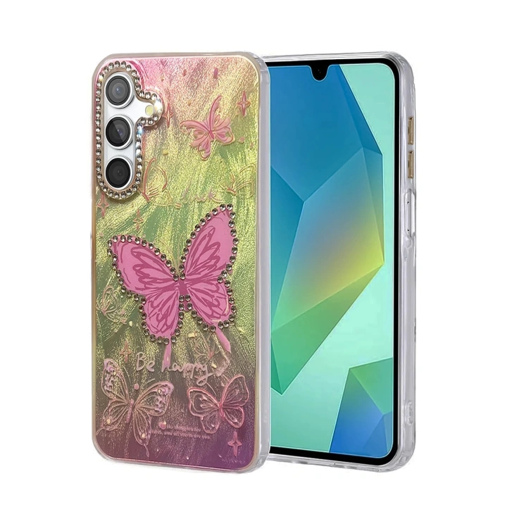 BFS Samsung Galaxy A15 4G Kılıf Blade Aynalı Desenli Kapak - Desen 5