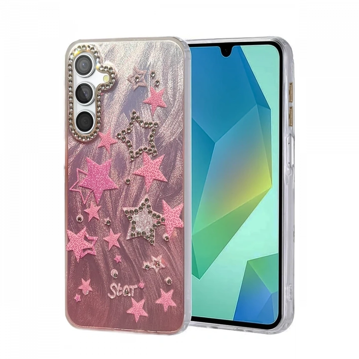 BFS  Samsung Galaxy A15 4G Kılıf Blade Aynalı Desenli Kapak - Desen 7