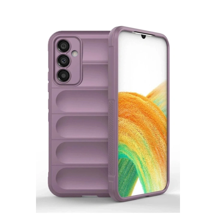 BFS  Samsung Galaxy A15 4G Kılıf Optimum Silikon - Mor