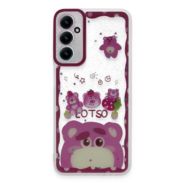 BFS  Samsung Galaxy A15 4G Kılıf Sweet Desenli Silikon Kapak - Pembe