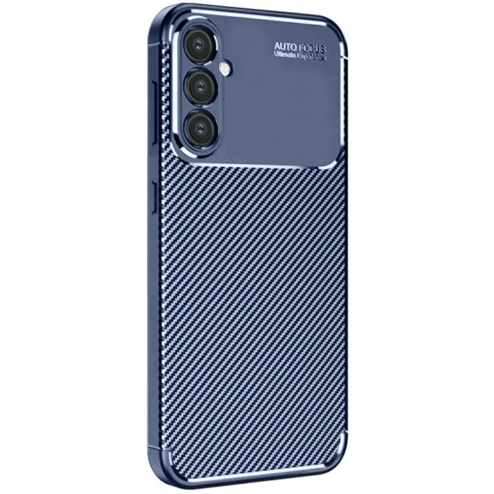 BFS  Samsung Galaxy A16 5G Kılıf Auto Focus Karbon Kapak - Lacivert