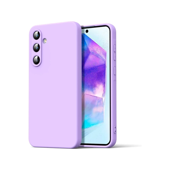 BFS  Samsung Galaxy A16 5G Kılıf Nano içi Kadife Silikon - Lila